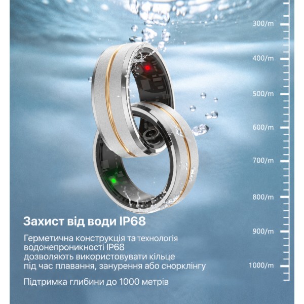 Фото - Смарт - кільце INSPIRE HSR01 middle of gold Розмір 8